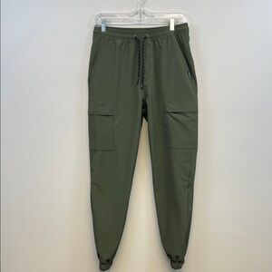 Tony Hawk Women's Olive Green Utility Elastic Ankle joggers Size S